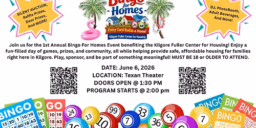 1st Annual Bingo For Homes