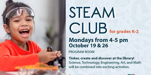 STEAM Club (grades K-2)