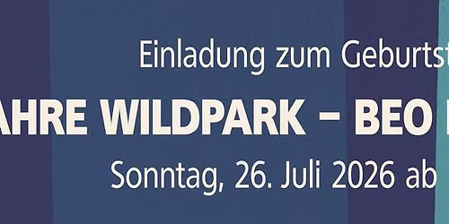 60 Jahre Wildpark - Beo Nico feiert Fest