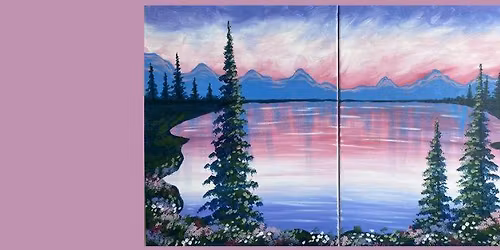 Paint and Sip Lavender Lagoon Date Night