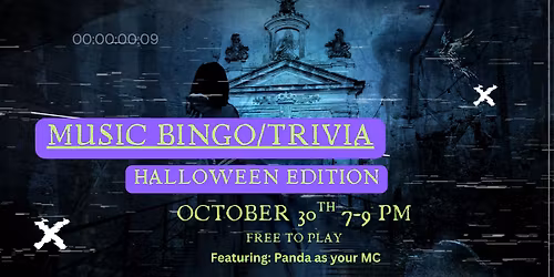\ud83c\udf83 Music Bingo\/Trivia \u2014 Halloween Edition \ud83d\udc7b