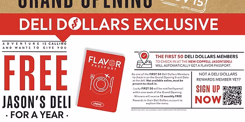 Coppell, TX. GRAND OPENING Event 11\/15