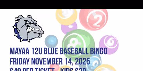 Bulldogs Blue 12u Bingo Night