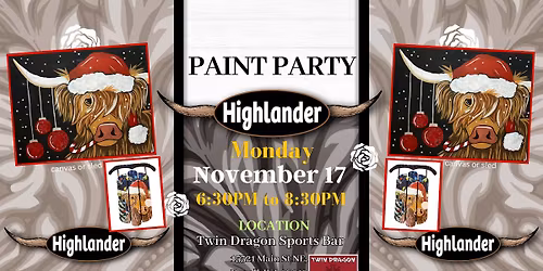 Holiday Highlander Paint Party