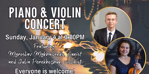 Piano and Violin Concert