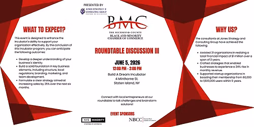 The Staten Island Minority Small Business Round Table Discussion