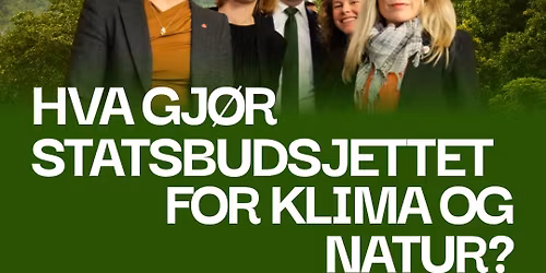 Panelsamtale om klima og natur med budsjettpartiene
