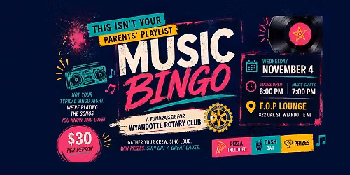Music Bingo Fundraiser