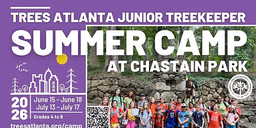 Junior TreeKeeper Chastain Park Camp 2026 - July Session