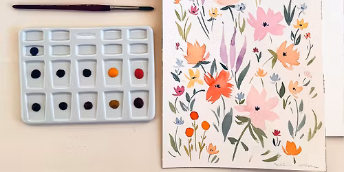 Watercolor Wildflowers 