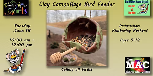 Clay Camouflage Bird Feeder