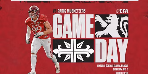 Prague Lions vs Paris Musketeers \u2013 Amer. Football & Fan Zone Game Day