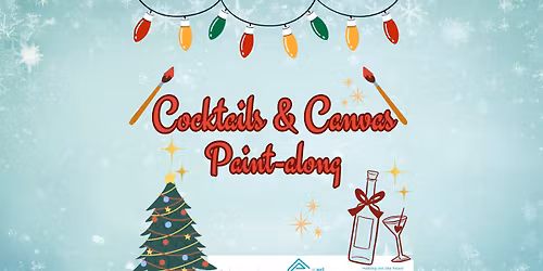 Festive Cocktails & Canvas Paint-along