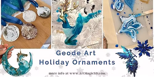 Holiday Geode Creations: Craft Your Own Sparkling Ornaments | San Diego
