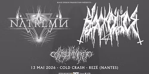 Natremia + Black Cilice + Consummatio - Nantes