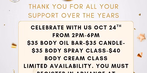 5 year anniversary fall party