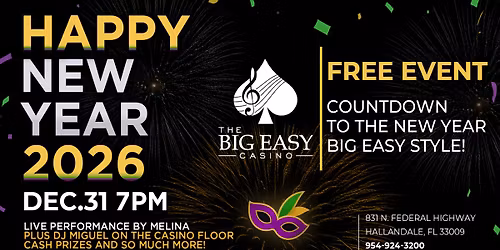 NEW YEAR COUNTDOWN - FREE EVENT