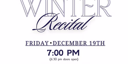 Winter Recital