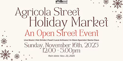 Agricola Street Holiday Market 2025