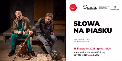 \u201eS\u0142owa na piasku\u201d \u2013 spektakl Teatru Nowego w Zabrzu | TEATR POLSKA 2025