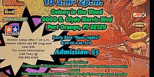 Port Orange, Florida. Slot Cars, Model Cars, Die Cast, Swap Meet & Show