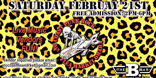 No Coast Punk Rock Flea Market at The B. Bar - ALL AGES!!