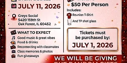 Tinley Park all Class Reunion