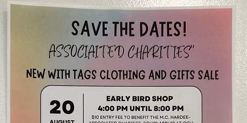 Annual New With Tags Clothing and Gifts Sale