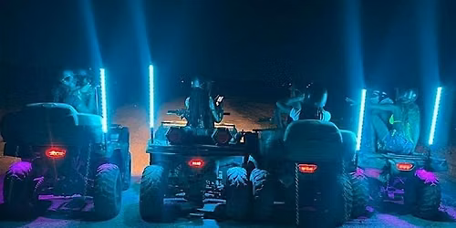 Night ATV Tour in Miami with LED Neon Lights with XPLOR ATV Tours!