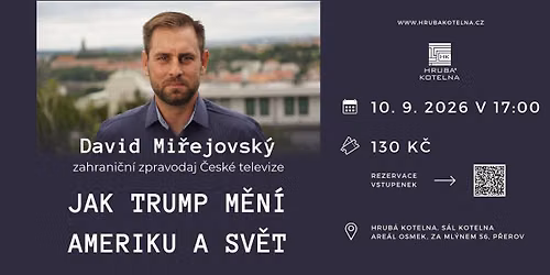 David Mi\u0159ejovsk\u00fd: Jak Trump m\u011bn\u00ed Ameriku (p\u0159edn\u00e1\u0161ka)
