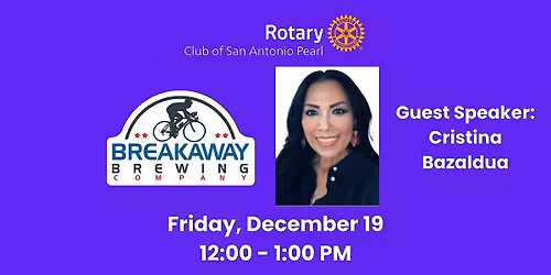 Pearl Rotary welcomes Cristina Bazaldua, ABC of Southwest Texas