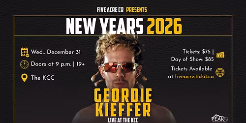 New Years Eve with Geordie Kieffer
