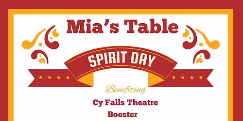 Golden Eagle Theatre Spirit Night @ Mia's Table - Cypress