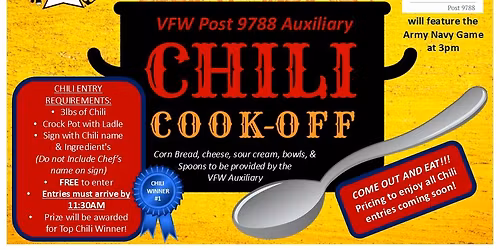 VFW Post 9788 Auxiliary - Chili Cook Off