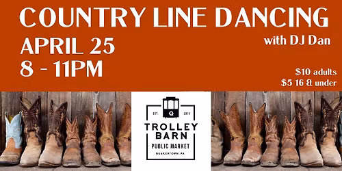 Line Dancing at the Trolley Barn Public Market - APRIL