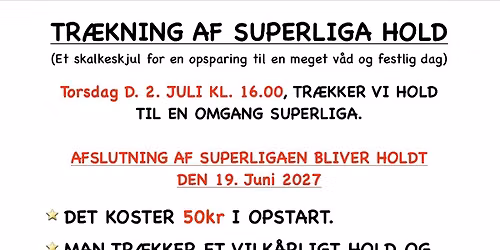 Superliga opstart