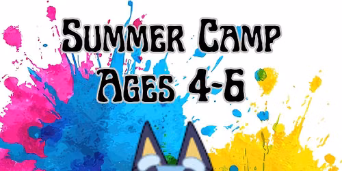 Summer Art Camp Ages 4-6: Bluey!