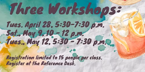 ALL WORKSHOPS FULL! Paint & Sip with Local Artist Brigitte Huson