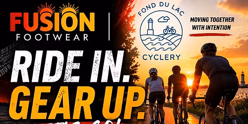 Ride in. Gear up. Let's go.