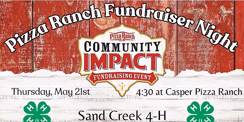 Pizza Ranch Fundraising Night