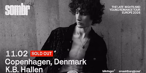 sombr (US) i K.B. Hallen - UDSOLGT - VENTELISTE