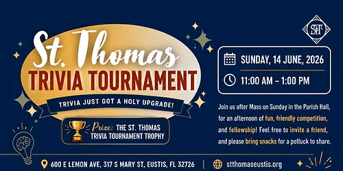St. Thomas Trivia Tournament