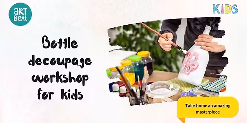 Bottle decoupage for kids