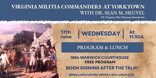 Virginia Militia Commanders at Yorktown