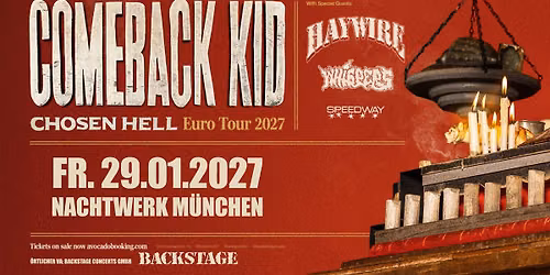 COMEBACK KID | CHOSEN HELL EURO TOUR 2027 | NACHTWERK M\u00dcNCHEN 2027