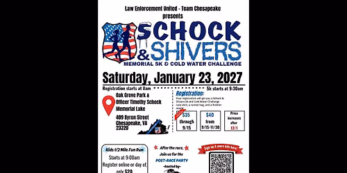 2027 Schock & Shivers Memorial 5k & Cold Water Challenge