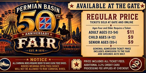 2026 Permian Basin Fair - 50th Anniversary at Ector County Coliseum