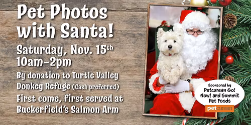 Pet Photos with Santa!