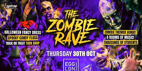 HALLOWEEN 2025 AT EGG LONDON! THE ZOMBIE RAVE ALL NIGHTER!