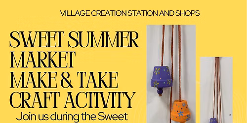 Sweet summer market make and take craft activity